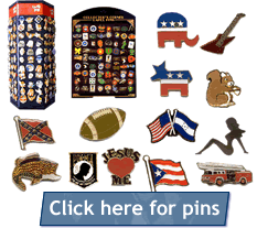 wholesale lapel  & hat pins and displays